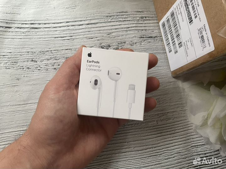 Наушники Apple EarPods lightning оригинал