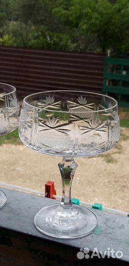 Конфетница на ножке хрусталь