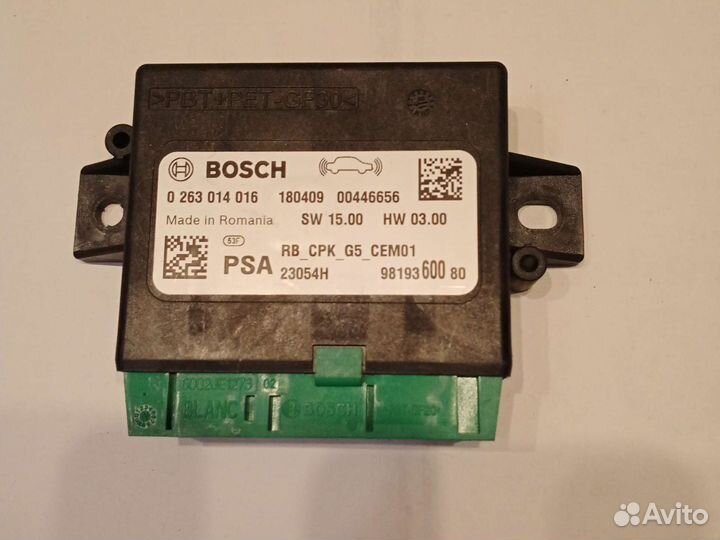 Блок парктроника Peugeot 3008 II