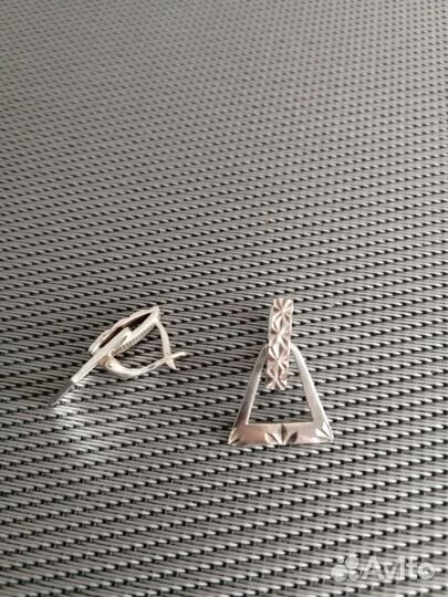 Серьги серебро