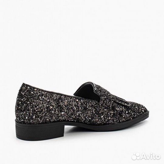 Лоферы блестящие