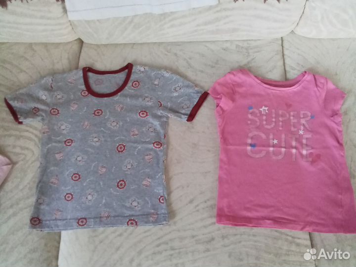 Футболки майки для девочки 4-6 лет