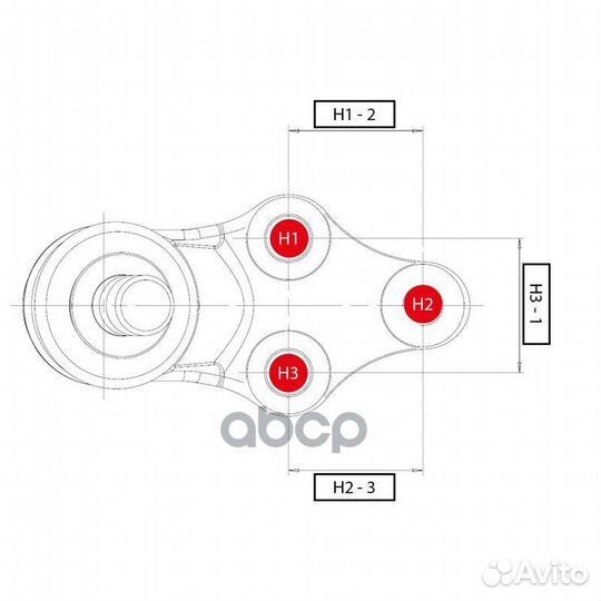 Опора шаровая toyota corolla -02 лев/прав. (C