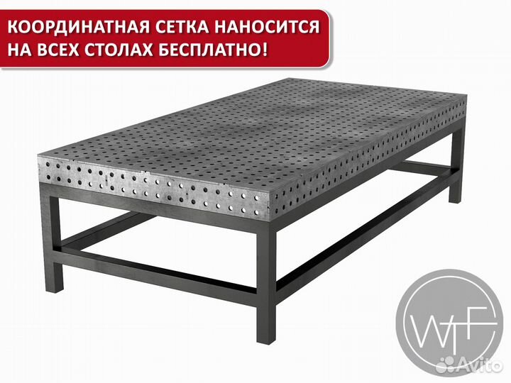 Сварочный стол 2000х1000х6мм