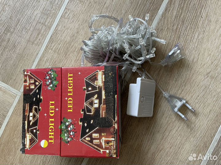 Гирлянда 7 метров, теплый свет