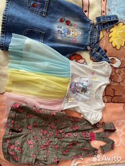 Пакет одежды на девочку размер 92-98