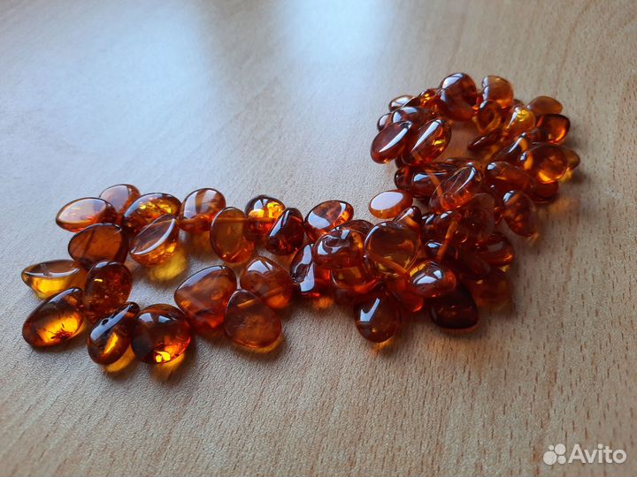 Бусы из натурального янтаря