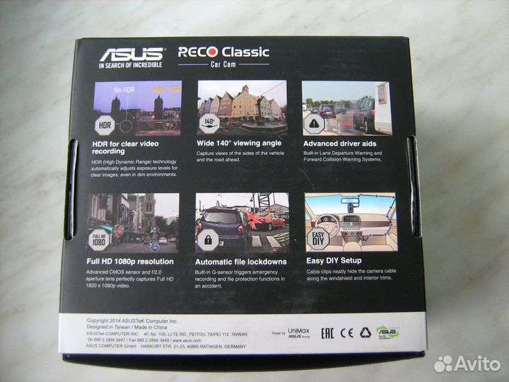Видеорегистратор Asus Reco Classic FullHD GPS