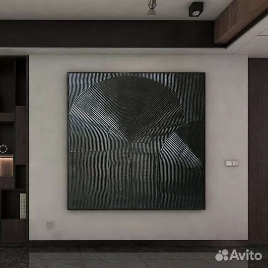 Фактурная картина маслом абстракция