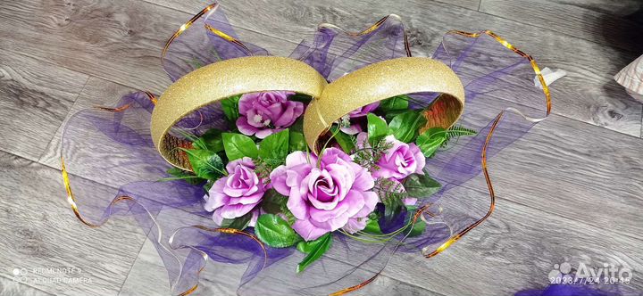 Свадебные украшения на машину