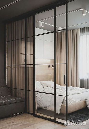 Раздвижные перегородки Лофт