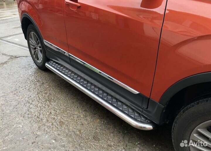 Защита порогов Chery Tiggo 5 2016 (рестайлинг)