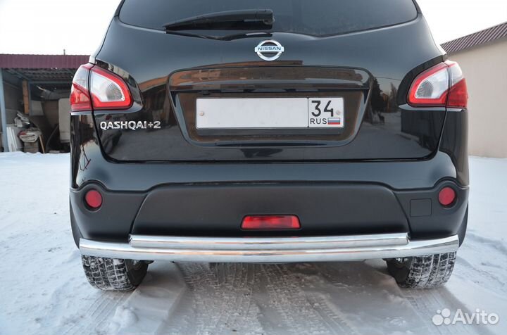 Защита бампера заднего Nissan Qashgai 2008