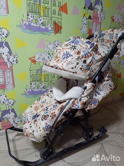 Детские санки коляска