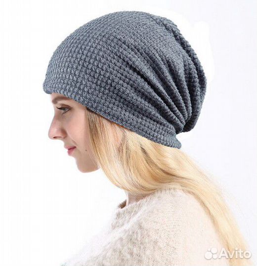 Шапка серая