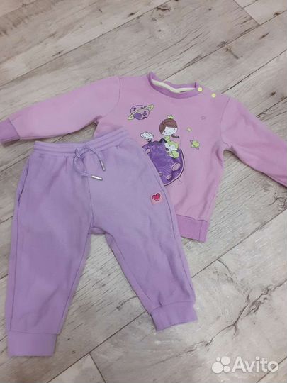 Комплект костюм свитшот брюки для девочки 86