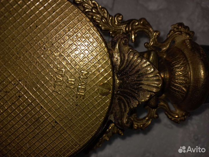 Часы настольные каминные с подсвечниками