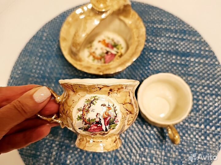 Кофейный набор чашки конфетница