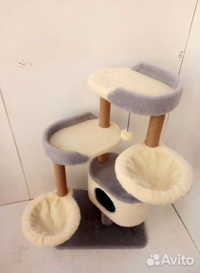 Супер когтеточка с домиком высота 126 см.(1010) с доставкой