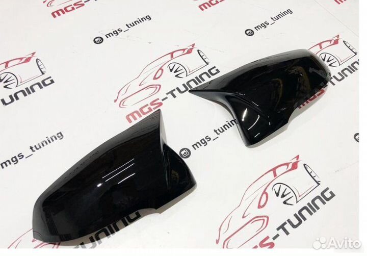 Крышки зеркал BMW X1 F48 в стиле М Black