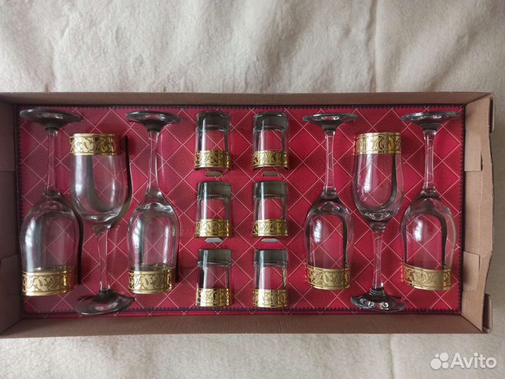 Набор подарочный фужеры и рюмки