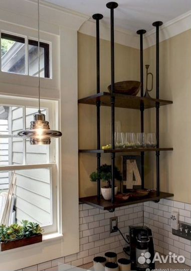 Полки в стиле лофт