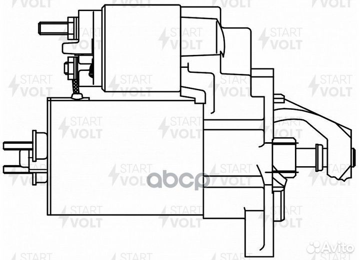 Стартер для а/м VAG 80 (86) /100 (86) 1.8i/2.0