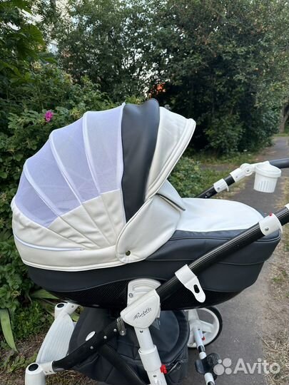 Коляска 2 в 1 экокожа adamex barletta
