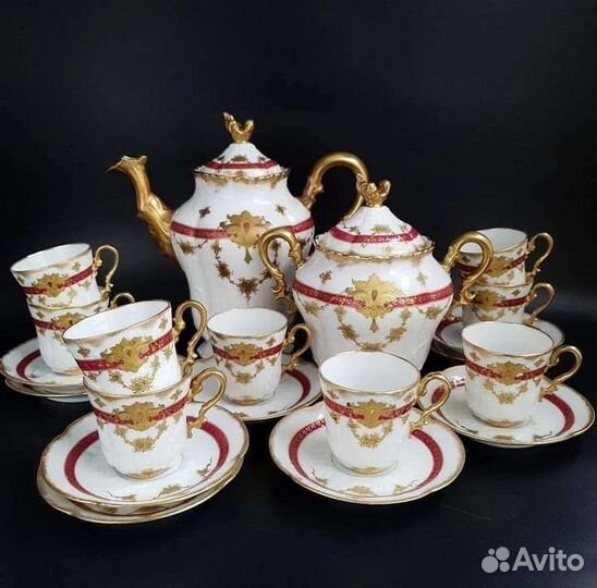 Антикварные кофейные пары, Франция, 1900г.г