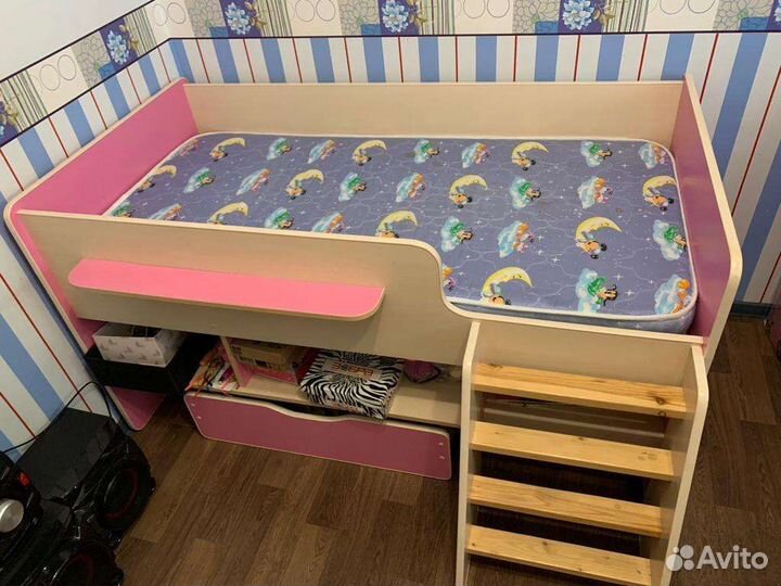 Детская кровать+матрас