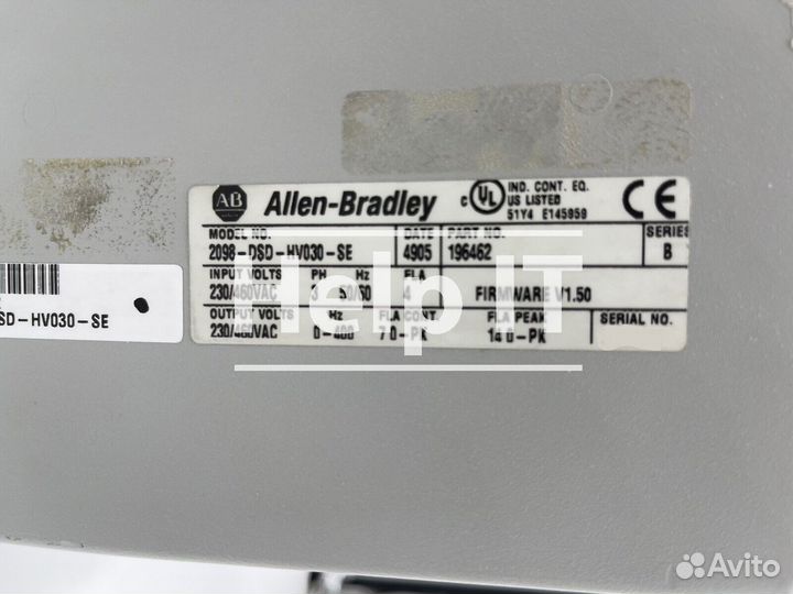 Сервопривод Allen-Bradley 2098-DSD-HV030-SE