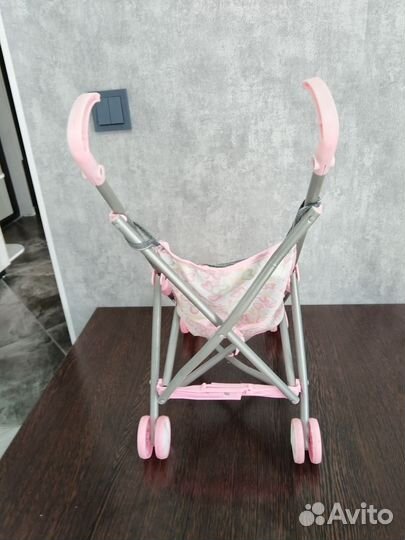 Детская игрушечная коляска металлическая