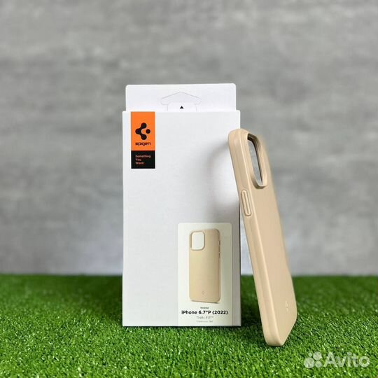 Spigen Thin Fit 14/14 Pro Max бежевый