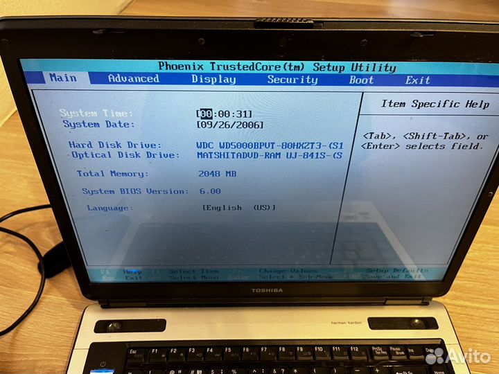 Toshiba sattelite a100