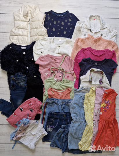 Детские вещи пакетом для девочки 104 110