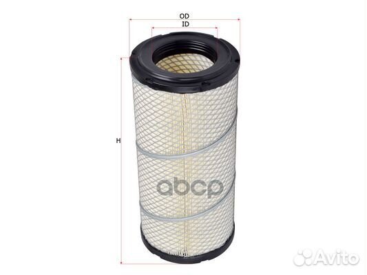 Фильтр воздушный 164x92x352 iveco Daily 99