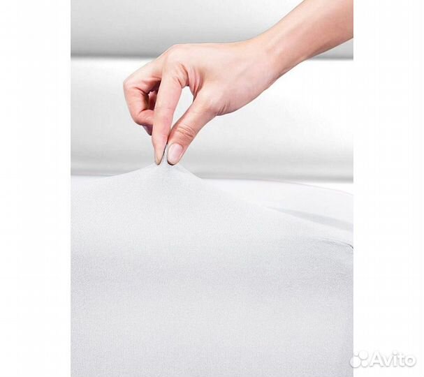 Простынь GoodNight Трикотаж 160х200х20 Белый на ре
