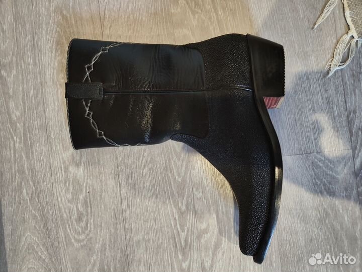 Сапоги казаки мужские 45 размер, кожа ската