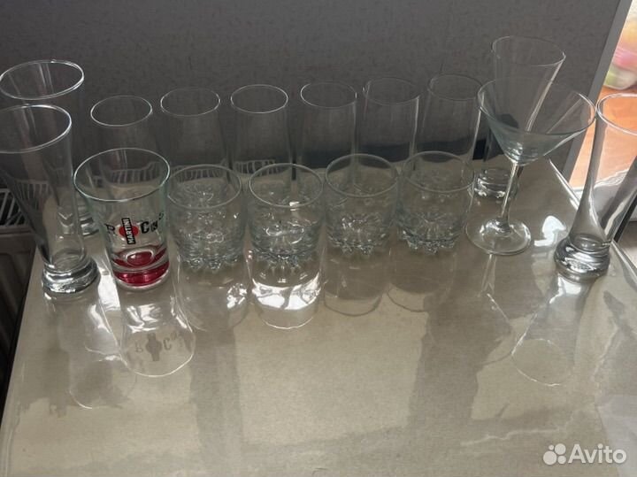 Стаканы, фужеры