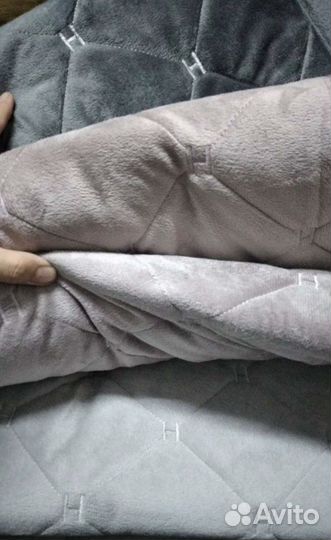Покрывала велюр стеганые
