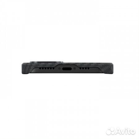 Чехол Pitaka KI1401 для iPhone 14 черно-серый, Ma