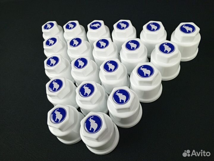 Новые колпачки 32мм Премиум белые Слон к-т 20 шт