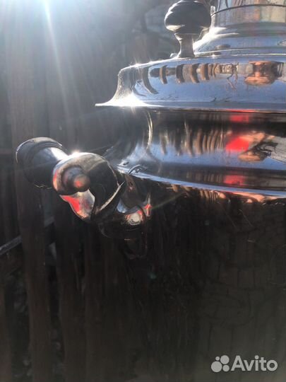 Тульский самовар на дровах старинный