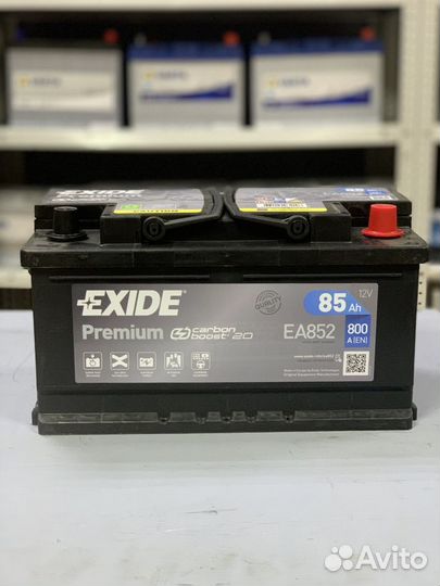Аккумулятор 85Ач exide EA852 мощный пусковой 800A