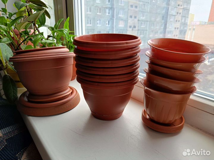 Горшки цветочные пакетом