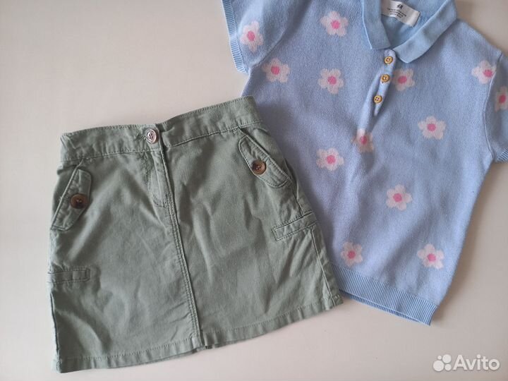 Льняная юбка на девочку 116 122