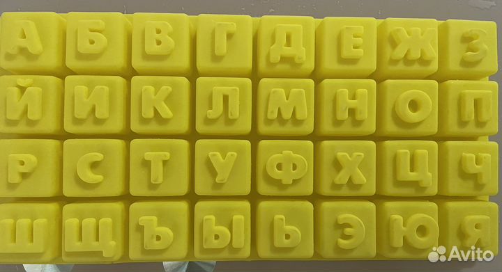 Форма для льда, шоколада, мыла в форме букв