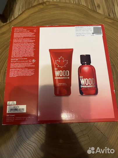 Туалетная вода Dsquared2 Red Wood с лосьоном