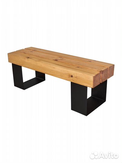 Скамейка садовая брус 100х100