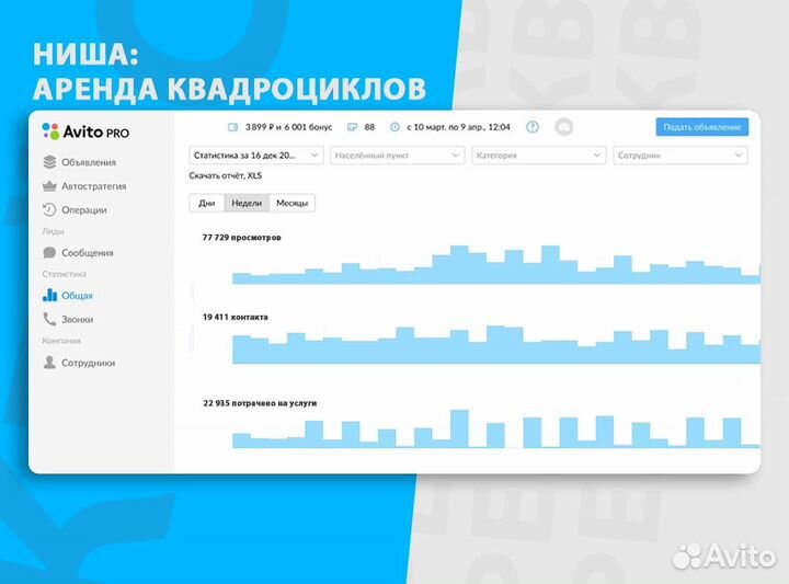 Авитолог с гарантией / От 20 лидов в стуки
